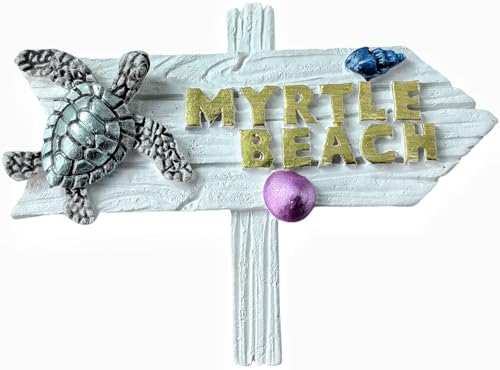 Imán decorativo Myrtle Beach South Carolina para refrigerador miniatura 1