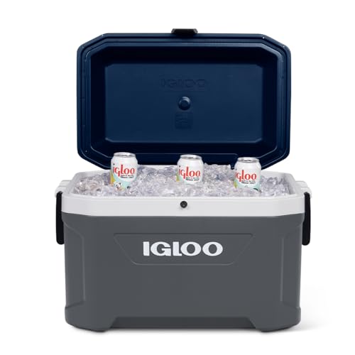 Igloo MaxCold 54 Qt Latitude Hard Cooler, Carbonite - image 4