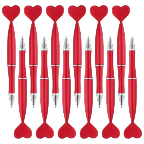 Bolígrafos de corazón 1.0mm de tinta negra para escritura fina y papelería bonita
