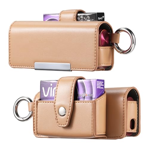 KAZARI ���M�����΂� �P�[�X glo Hilo Plus�Ɏg�p�ł��� �O���[ �q�[�� �v���X�ɓK������ �ی� �J�o�[ �J���r�i�t�� �����^�ѕ֗� PU���U�[ �q�[�g�X�e�B�b�N �܂Ƃ߂Ď��[�J�o�[ (�J�[�L�[)