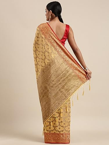 MSRETAIL banarasi silk saree in tussar silk – image 4