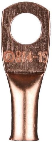 Install Bay Copper Ring Terminal Connector 8 Gauge 1/4 Inch 25 Pack - CUR814