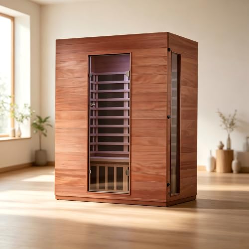 Image of Infrared Sauna,Low EMF,3 Person Sauna,2145W,Indoor Sauna