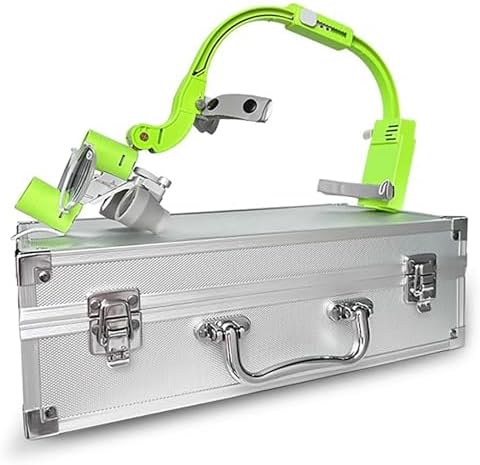 3.5X Dental Loupes with LED Headlight, Binocular Optical Glass, Adjustable Loupe with Filter, Lightweight Aluminum Case for Precise Dental Work and Enhanced Visibility