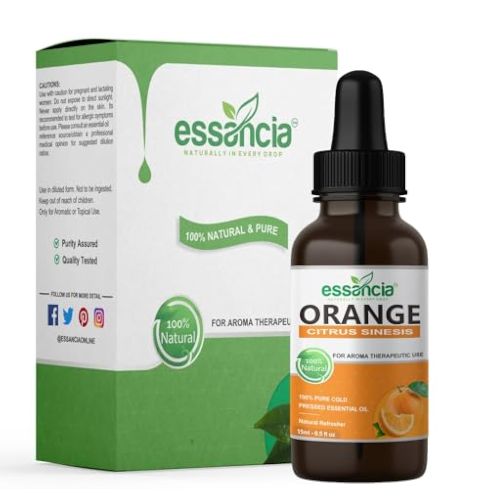Essential Oil, 100% Pure Natural Aromatherapy, 15ml