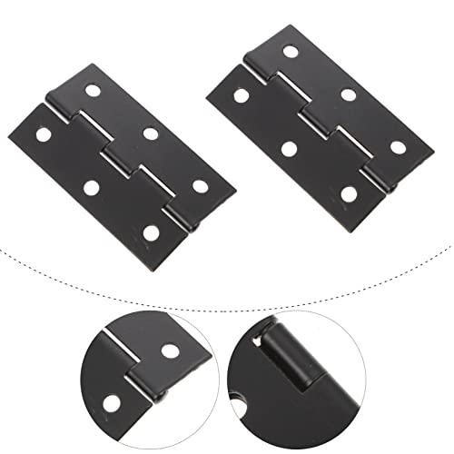 Hinges De Suporte De Ferro 10Pcs Gabinete Gabinete Armário Porta Dobradiça Dobrável Butting Dobradiç