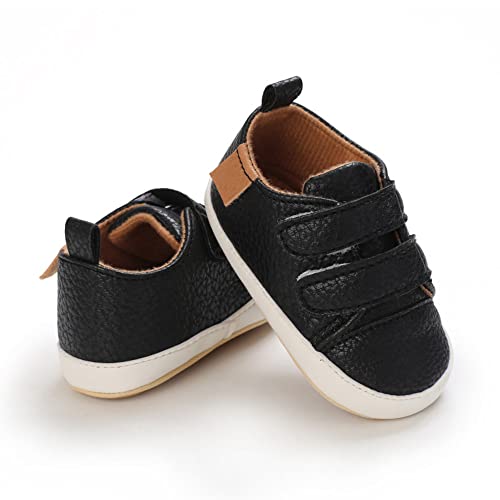 Image of Clowora Baby Boys Girls Shoes Non-Slip Rubber Sole Sneakers Infant First Walking Toddler Crib Shoes Newborn Loafers Flats.