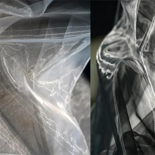 Organza de 150 cm en polyester acrylique pour couture de robe - 5