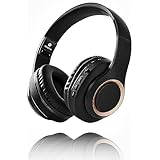 ワイヤレスヘッドホン Bluetooth5.3 オーバーイヤー Bluetooth Headphones/低遅延/密閉型音漏れしにくく/内蔵マイク付き/軽量快適な着心地/折りたたみ式/40mm HD ドライバーユニット/3.5mm AUX/説明書付属/音楽/通話/通勤通学/WEB会議/zoom通話