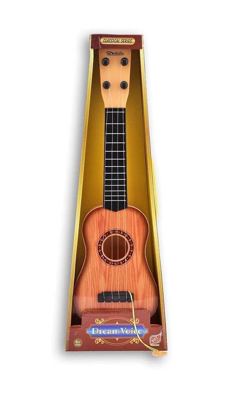 K.V.S 4 String Guitar for Kids 17 Inches Wooden Finish Classical Series Musical Toys for Beginners Kids, Perfect Music Learning Educational Instrument Sound Gitar for Gift & Fun (3-6 Years)-image-32
