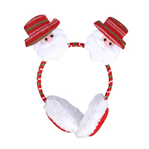 Homoyoyo Santa Ear Muffs for Women Men Christmas Earmuffs Ear Covers One Size Fits All