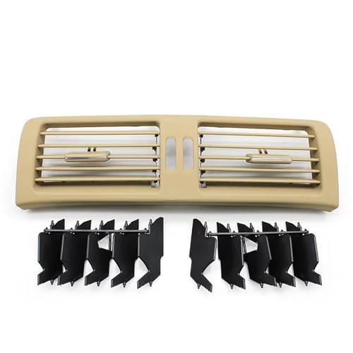 Car styling Compatible With Benz W251 R300 R320 R350 R400 R500 2006-2009 Car Interior Air Conditioner Vent Grille Cover(Middle Beige)