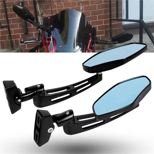 Espejo retrovisor de motocicleta con soporte ajustable negro para Suzuki GSXR