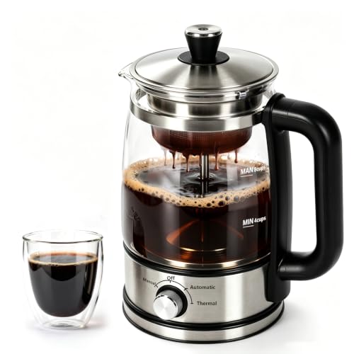 Image of Morniva 8-Cup Electric Percolator Coffee Pot,Glass Percolator Coffee Maker