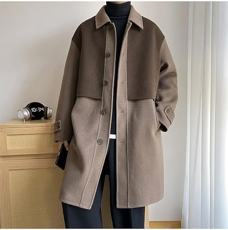 Amazon | [MMTYRM] ロングコート メンズ オーバーコート ゆったり 