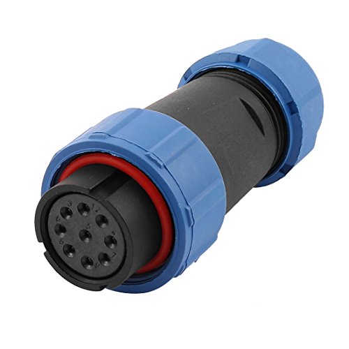 Aexit Conector SP2110/S de 9 pines azul y negro miniatura 3