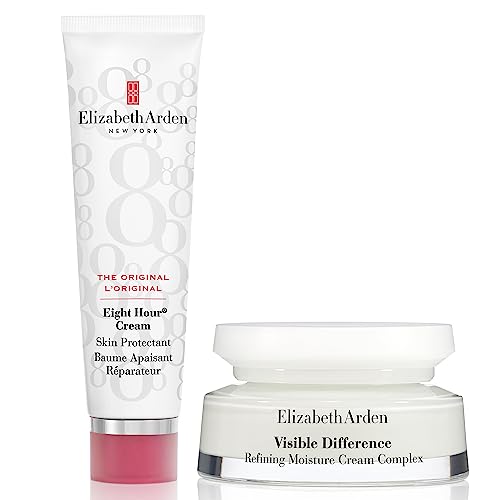 Image of Skincare Bundle: Elizabeth Arden Eight Hour Cream Skin Protectant (50ml) + Visible Difference Refining Moisture Cream Complex (75ml)