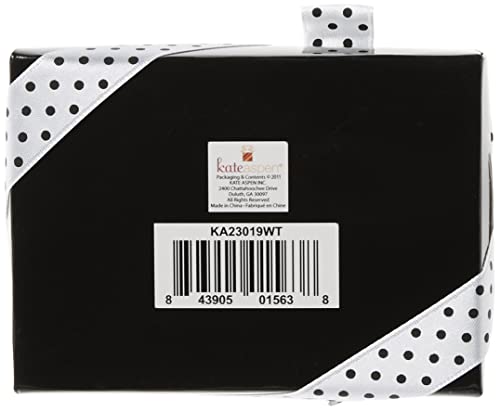 Swee-Tea Ceramic Tea-Bag Caddy In Black & White Serving-Tray Gift Box #TOP2