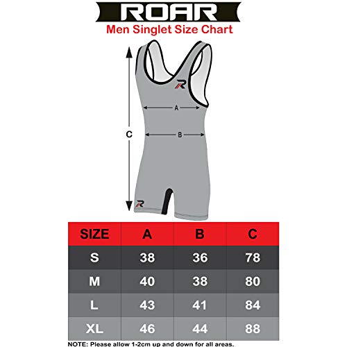 Roar Athletic Men's Wrestling Singlet Suit Bodywear Uniform (Professional Green, Xlarge) #TOP3