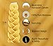 Ner Mitzvah Braided Beeswax Havdalah Candle - Wide Rounded Chevron Braid - 7