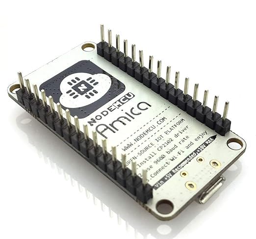 Image of ESP8266 Nodemcu ESP8266 Lua Amica WiFi Internet of Things Development Board CP2102 | Wireless Wi-Fi Internet Development Board Module- (Pack of 1)