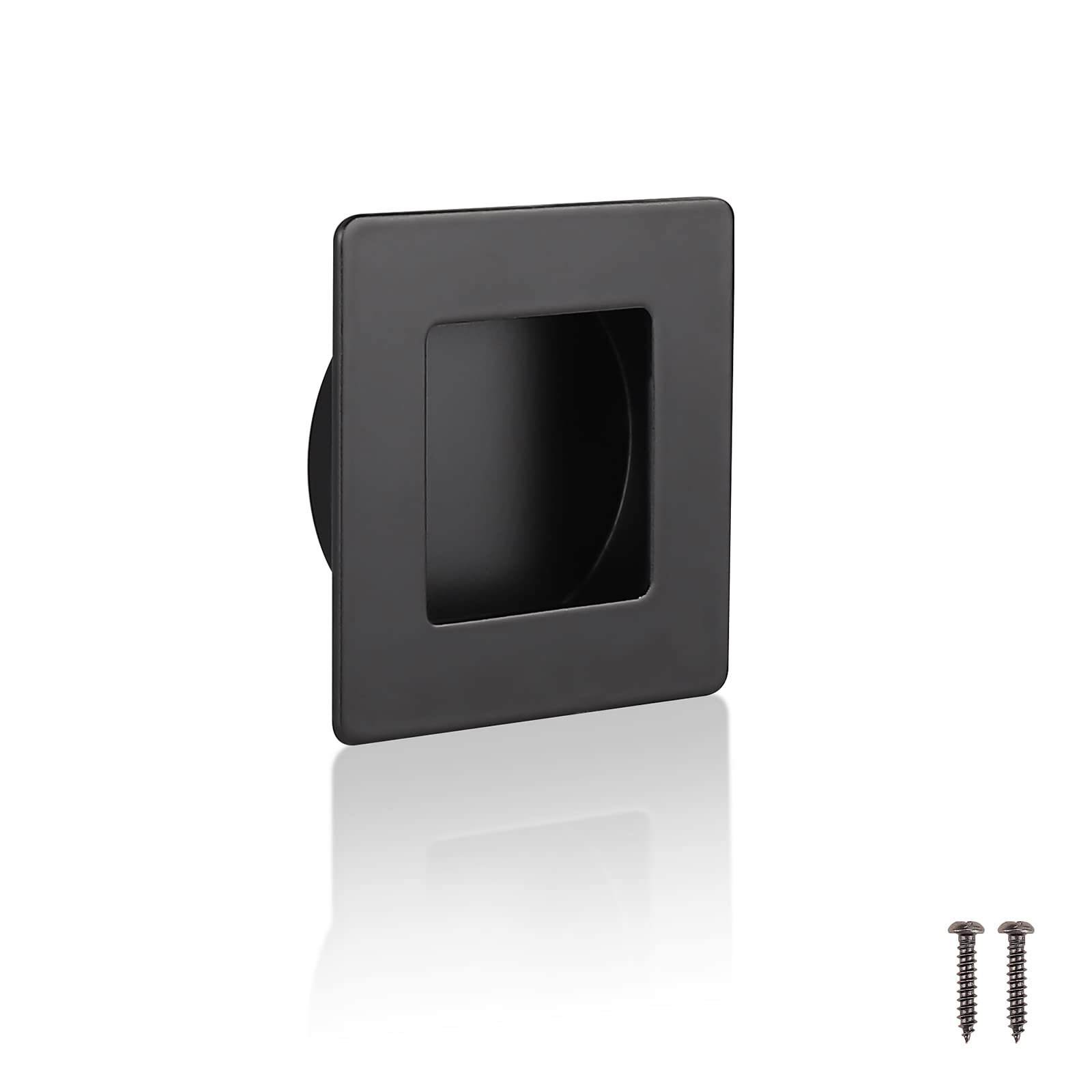 Buy KNOBWELL 10 Pack Black Flush Pull Sliding Closet Door Finger Pull