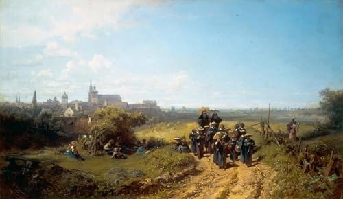 Toile murale Institutsspaziergang Carl Spitzweg peinture salon haut de gamme