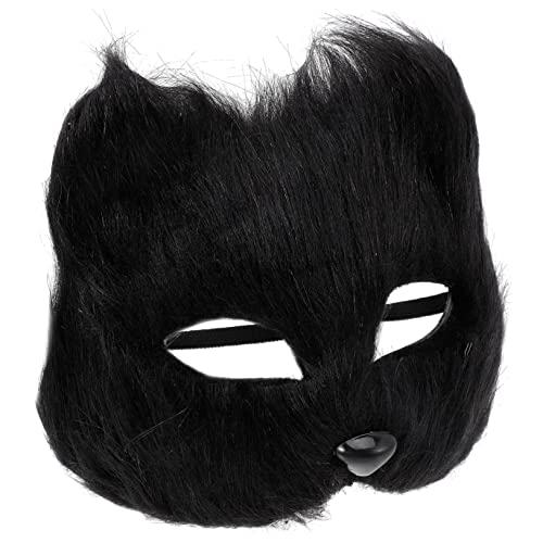 GLSTOY Halloween Fox Mask Masquerade Costume Fox Shape Face Mask Half-face Elastic Band Party Accessory