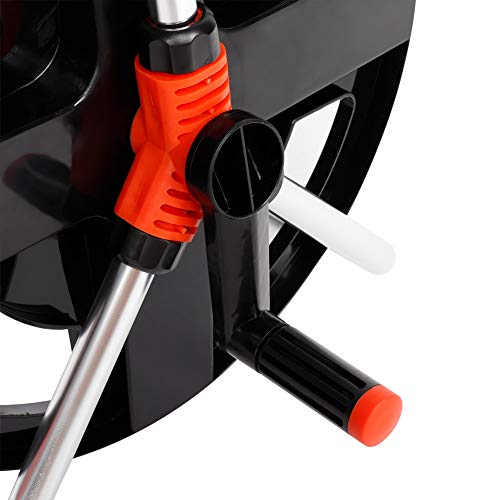 Jacksking Carrinho de carretel de mangueira de jardim, suporte de mangueira portátil, carrinho de ma