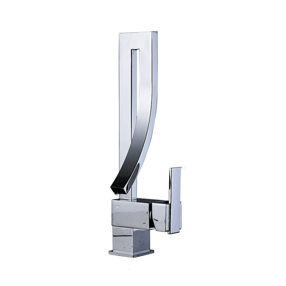ZYCHSJXA Modern Single Hole Faucet,Single Handle Bathroom Sink Faucet