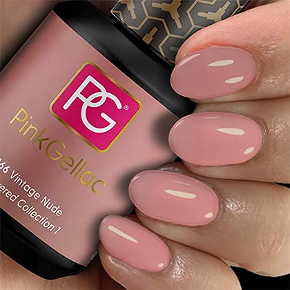 Pink Gellac - Esmaltes de uñas de gel, crudo vintage, 15 ml - Imagen 3