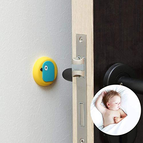 Image of Silicone Door Bumper Pack of 6 Thickened 1.7 inch Door Stop Wall Protection, Door Handle Protection, Cartoon Crash pad, Buffer Points, can be Used for Doors(Random Pattern)