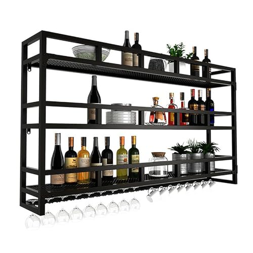 Étagère murale moderne pour optimiser l'espace de vos bouteilles de bar - 2