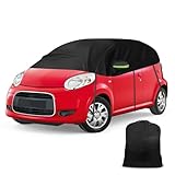 Halbe Autoabdeckung Ersatz für Citroen C1 2005-2022, Softtop Dachschutz Autoabdeckung Wasserdicht, Halbe Garage mit Riemen, UV-beständig für jedes Wetter