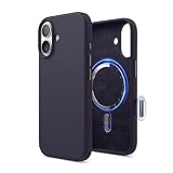 elago Cover Magnetica in Silicone Liquido per iPhone 17 (6,3") – Compatibile con MagSafe, Antiurto, Sottile, Finitura Soft-Touch (Viola Scuro)