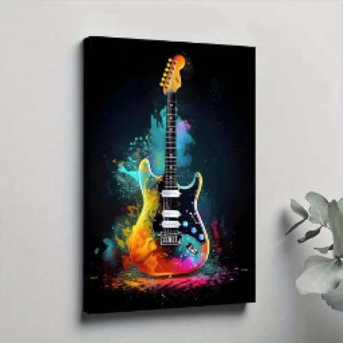 Peinture musique colorée 50x70cm idéale pour studio et chambre