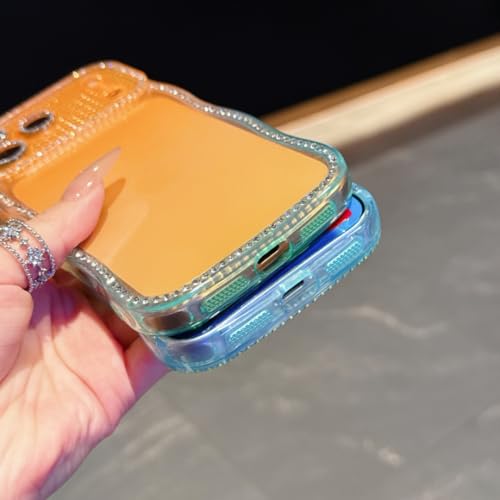 Coque iPhone 17 paillettes évitez les chutes grâce au contour ondulé