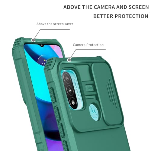 Coque Moto E20 E30 E40 avec cache caméra coulissant et béquille de visionnage intégrée