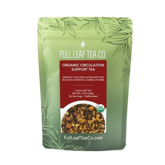 Circulation Tea Amazon.com : Organic Circulation Support Loose Leaf Tea - 2oz Bag ...