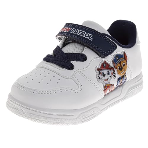 Paw Patrol Shoes Chase and Marshall Sneakers for Boys - Lightweight Casual Fashion Hook and Loop Laceless Shoe (Sizes: 6-10 Toddlers / 11-12 Little Kids)