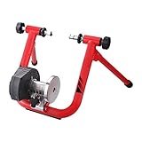 【Rotación suave】: Al andar en bicicleta en casa, definitivamente es necesario un entrenador de ejercicio en bicicleta suave y silencioso. El entrenador de bicicleta con rueda de resistencia a la reducción de ruido hace que su bicicleta sea prácticamente silenciosa.
