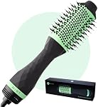 Brosse à cheveux sèche-cheveux professionnelle 5-en-1 par MINT | Brosse à cheveux ionique puissante éliminant les frisottis | Brosse soufflante lisse et redresse | Brosse à air chaud volumisante pour cheveux fins/épais