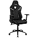 ThunderX3 TC5 Spielstuhl, Gaming Stühle, Game Chair PC, Gamingstuhl bis 150kg, Ergonomischer Gaming Stuhl, Schreibtischstuhl (Alles Schwarz)
