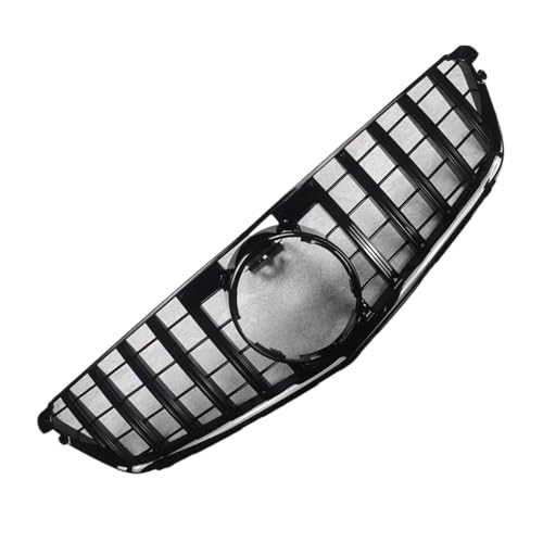 yinung Rejilla antiniebla coche Rejilla de parachoques delantero para Mercedes para Benz W204 estilo GT para entrada aire,compatible con Clase C C200