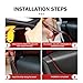 MOXRUQ Car Interior Moulding Trim Strip, 32.8ft Electroplating Car Interior Filler Insert Strips for Door Dashboard, Molding Line, DIY Vehicle Interior Flexible Strip with Install Tool (Red)