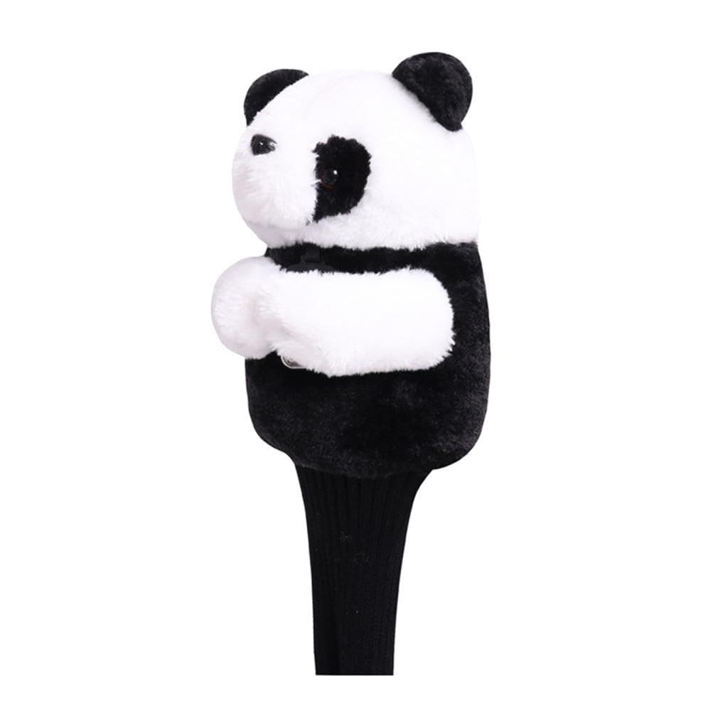 F Fityle Novedad Golf Club Headcover Animal Driver Head Cover Manga portátil para Mujeres Hombres Golfista