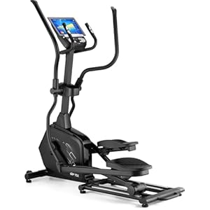XCF6000 Crosstrainer für Zuhause, Ellipsentrainer mit 16-stufigem Widerstand, 17 Programmen, Bluetooth für Kinomap/Fitshow, rutschfeste Trittflächen, Elliptical Trainer bis 135 kg