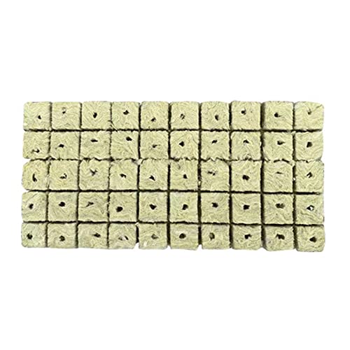 Kadagg 50 Cubos de Cultivo de Lana de Roca para esquejes clonación propagación de Semillas Inicio de Lana de Roca