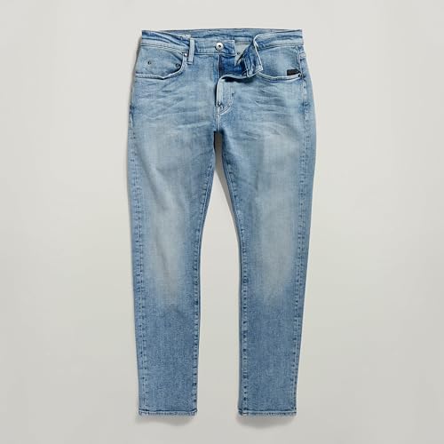 G-STAR Raw - Mens Revend Forward Skinny Jeans, Color Sun Faded Nubay Blue, Size: 27W x 30L4