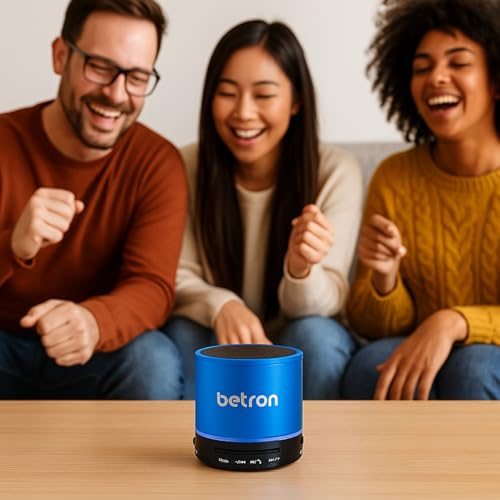 Betron KBS08 Bluetooth Speaker, Wireless, Portable, Mini, Blue - Image 3